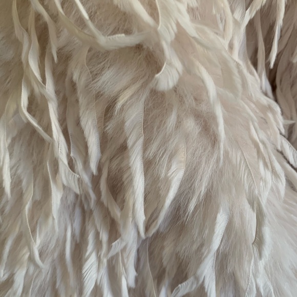 Women's Cream Faux Fur Jacket - Picture 2 of 4